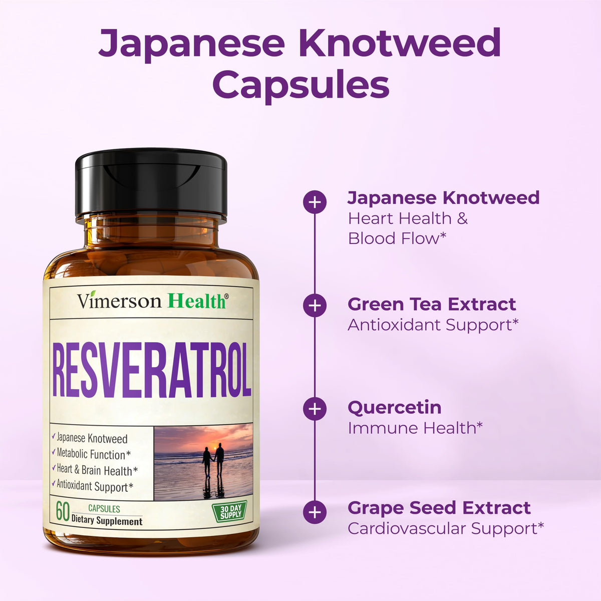Vimerson Health Resveratrol with Japanese Knotweed - 60 Capsules - image 5