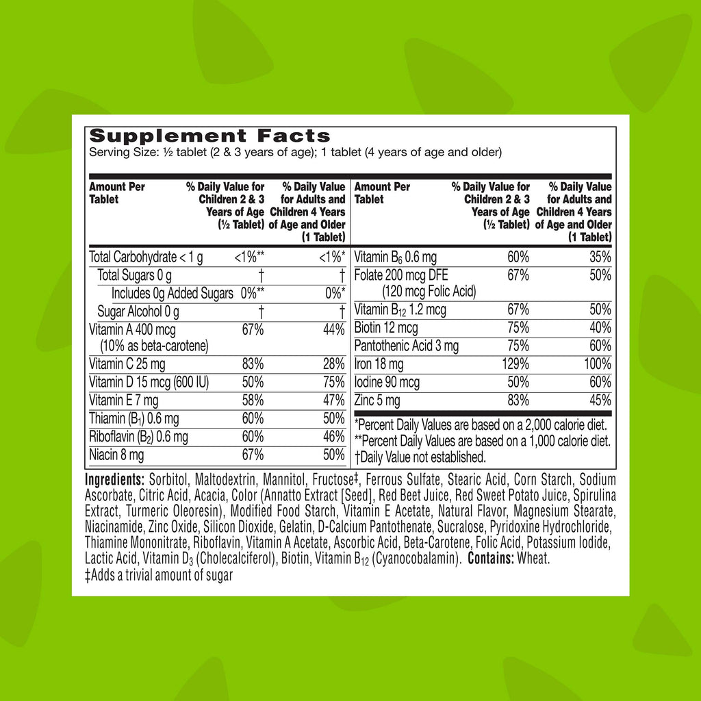 Flintstones Children's Multivitamin Plus Iron Chewable Tablets - 180 Count - image 8