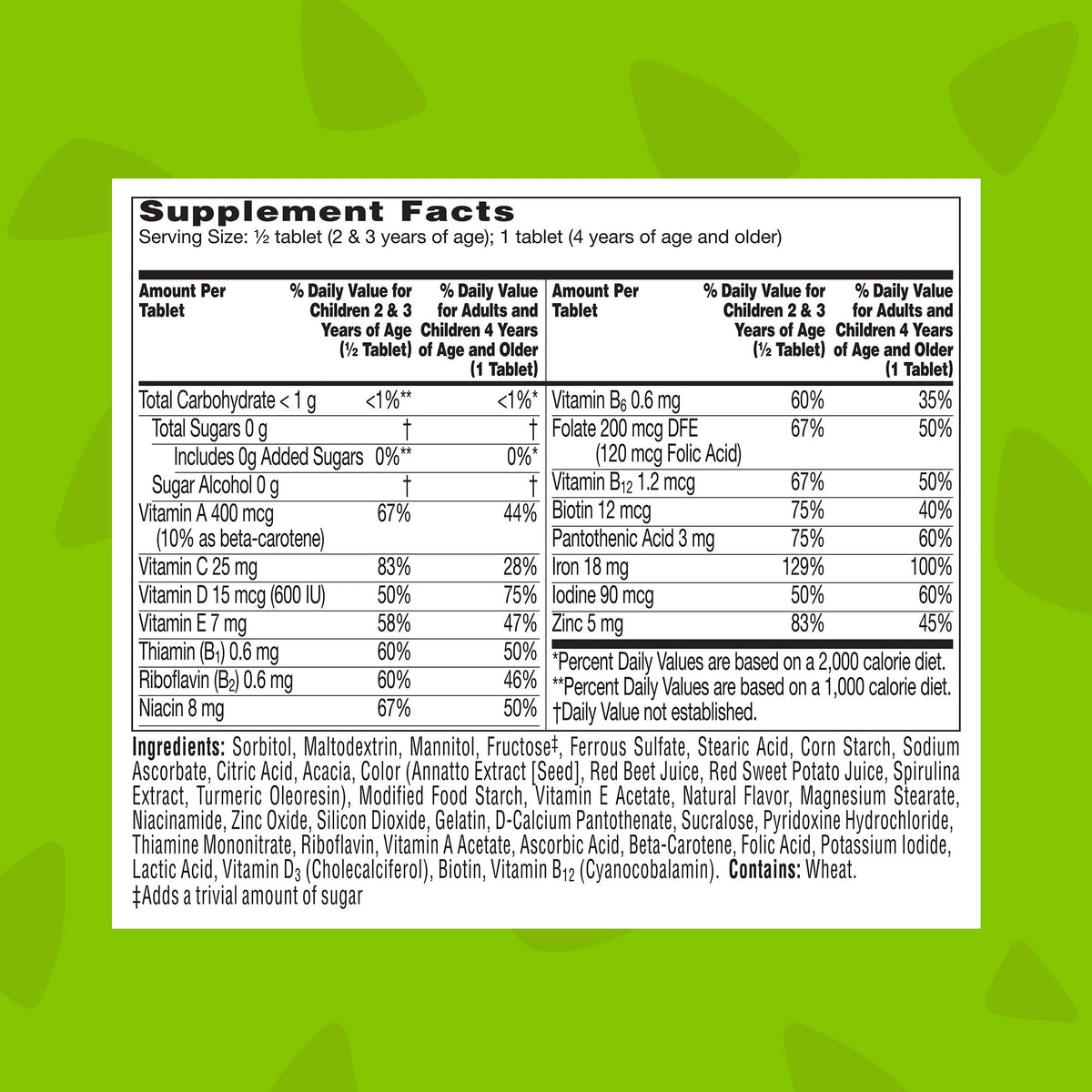 Flintstones Children's Multivitamin Plus Iron Chewable Tablets - 180 Count - image 8
