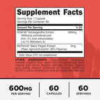 Primal KSM-66 Ashwagandha Complex 600mg - 60 Capsules - image 2