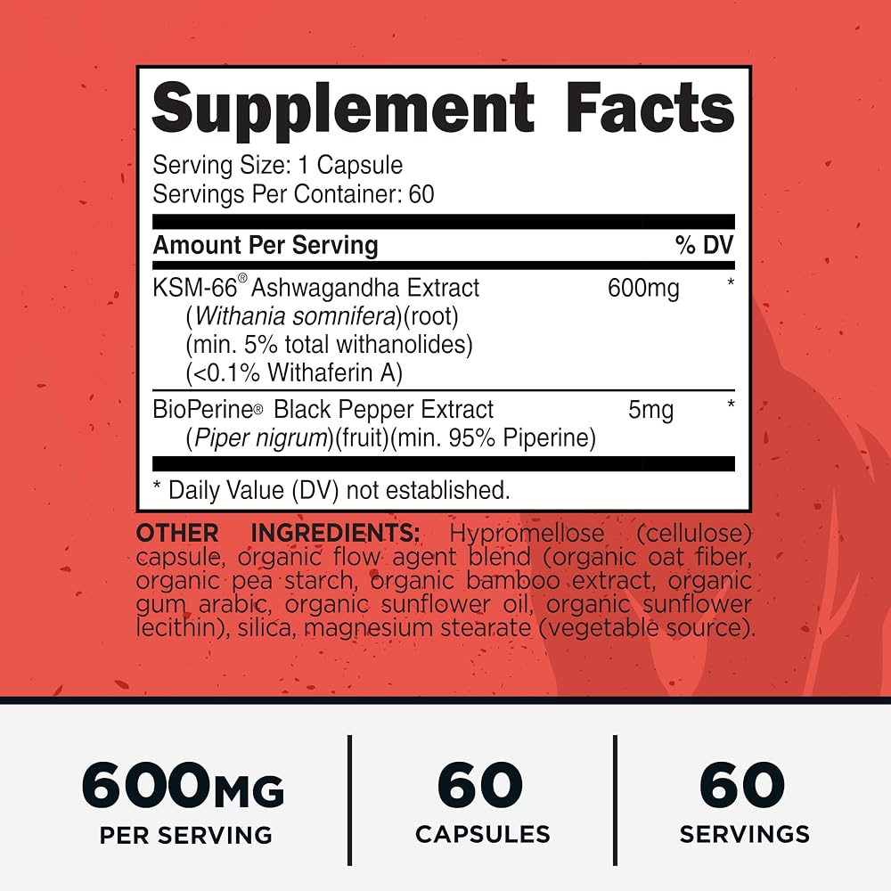 Primal KSM-66 Ashwagandha Complex 600mg - 60 Capsules - image 2
