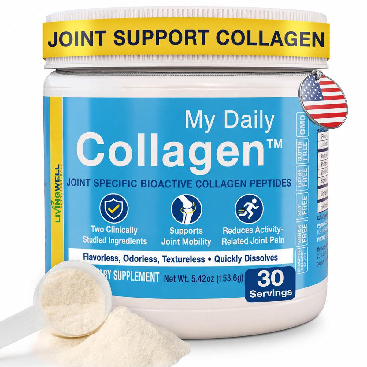 My Daily Collagen Hydrolyzed Type 1 & 3 Collagen Peptides Powder - 5.42 oz