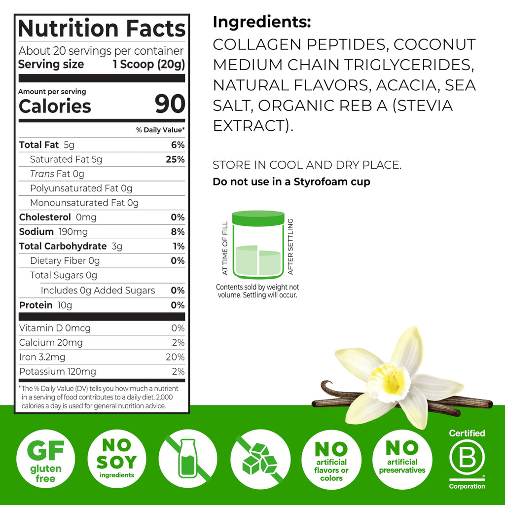 Orgain Keto Collagen Protein Powder with MCT Oils