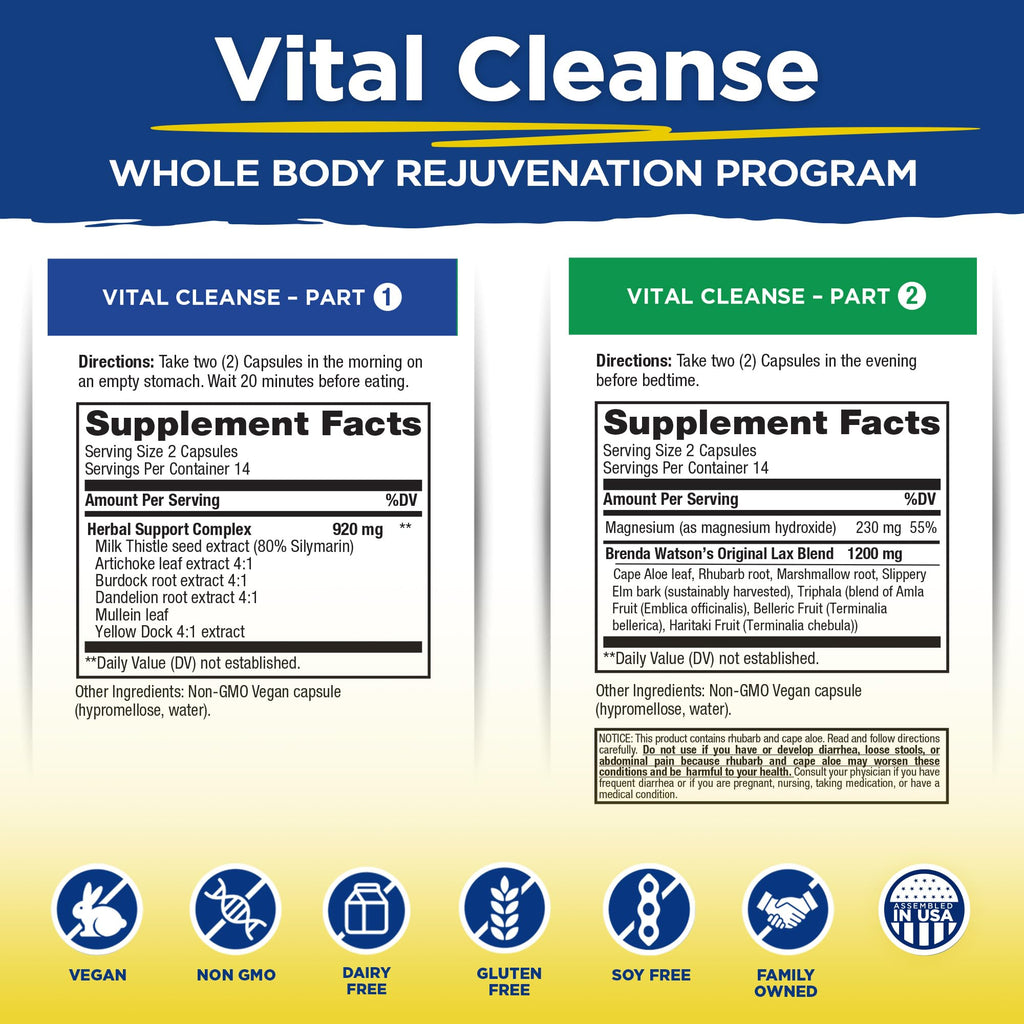 Vital Planet Vital Cleanse with Milk Thistle - 56 Capsules - image 2