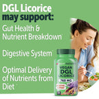 Yuve Vegan DGL Licorice 760mg Digestive Support - 100 Capsules - image 2