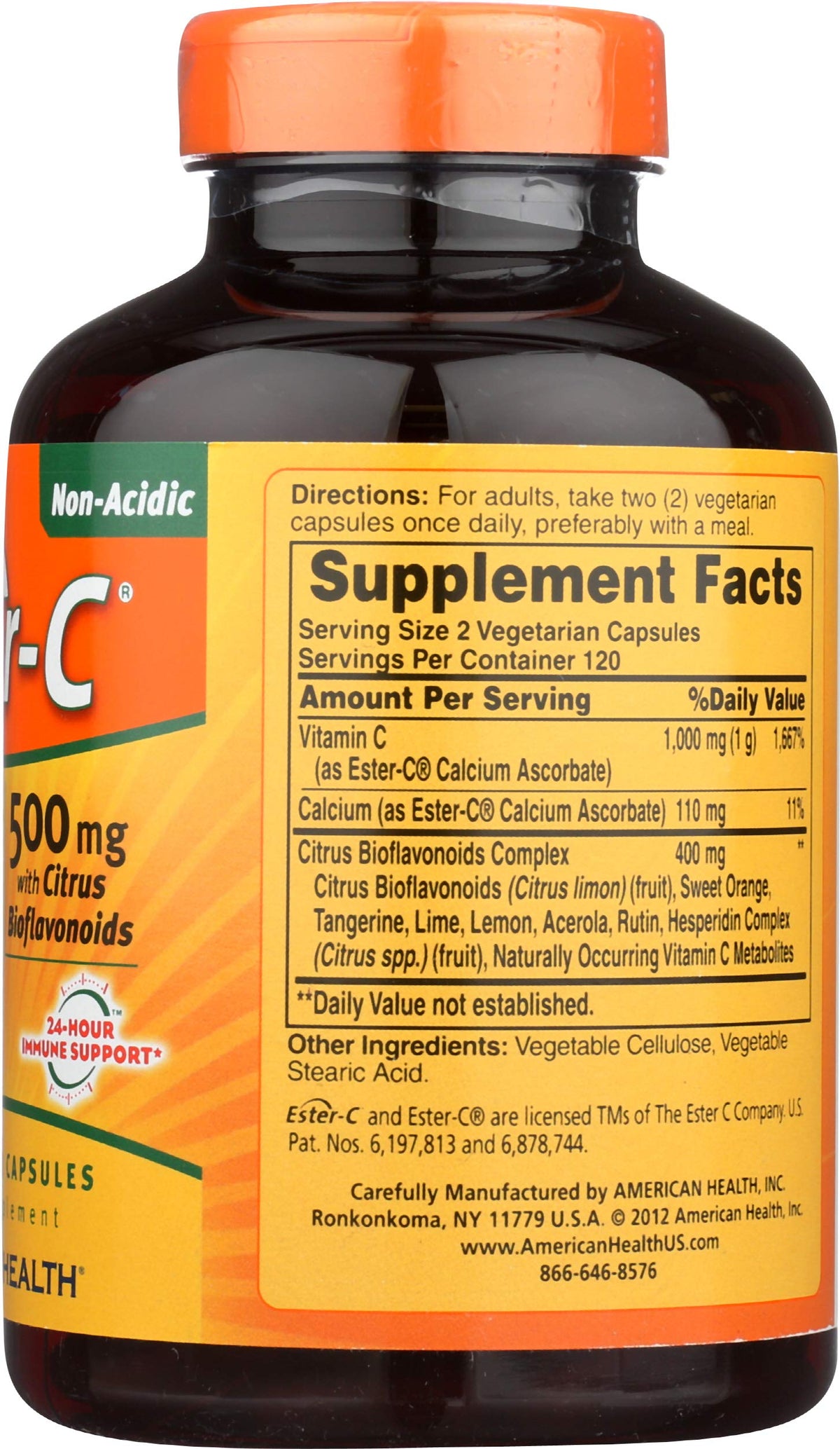 American Health Ester-C 500 Vitamin C with Bioflavonoids - 240 Capsules - image 5