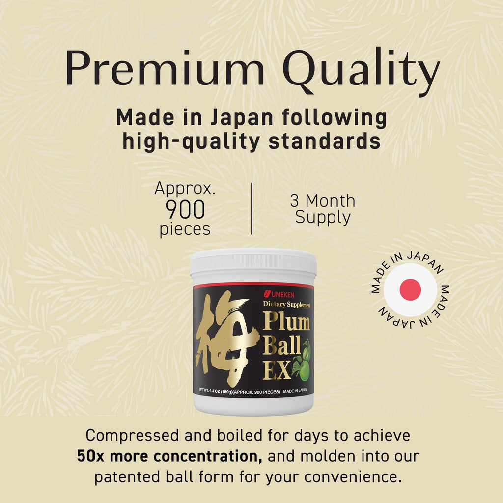Umeken Plum Ball EX, Concentrated Extract with Antioxidants, Citric