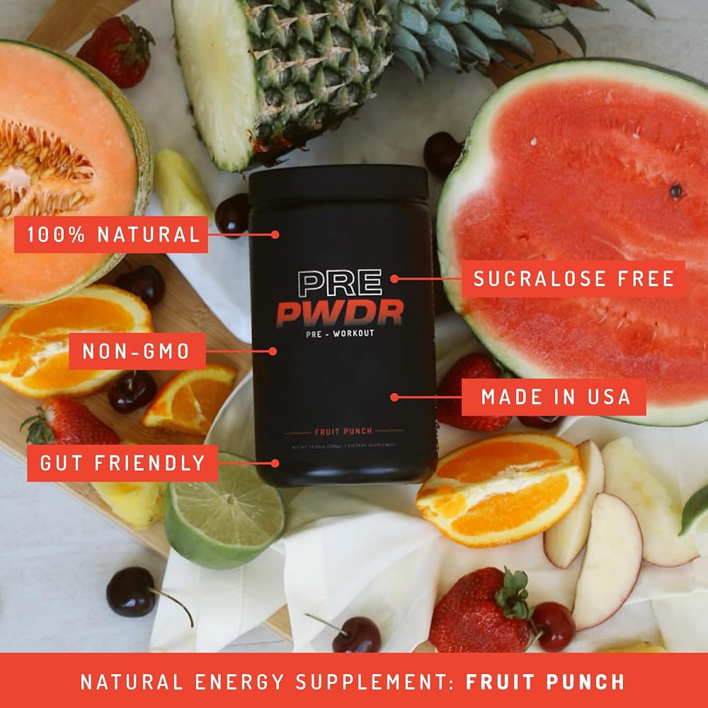PWDRS PRE Pre-Workout Powder - Energy