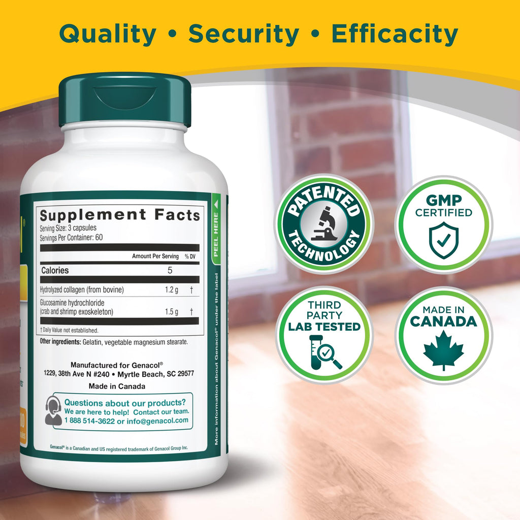 Genacol Plus Glucosamine and Collagen Joint Supplement - 180 Capsules - image 7