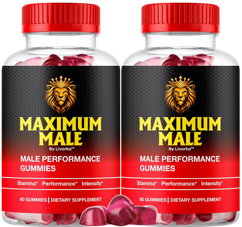 LIVORKA Maximum Male Gummies - 120 Gummies (2 Pack)