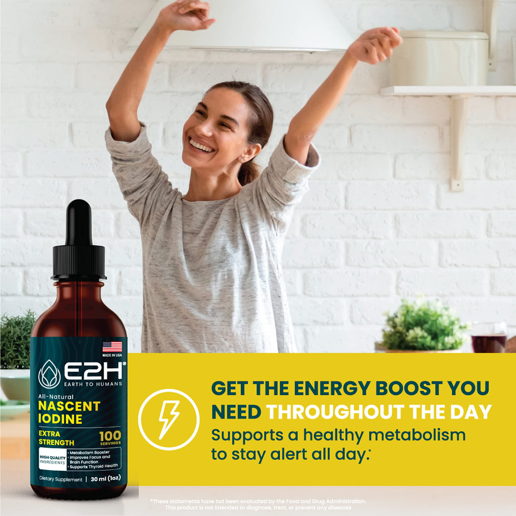 E2H Vegan Liquid Iodine Thyroid Support - 2 Fl Oz (Pack of 2) - image 3