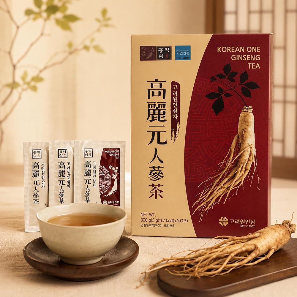 YAMANGU Korean Ginseng Granule Tea - 100 Packets - image 3