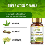 Organic Veda Neem Capsules Triple Complex for Skin & Immune Support - image 3