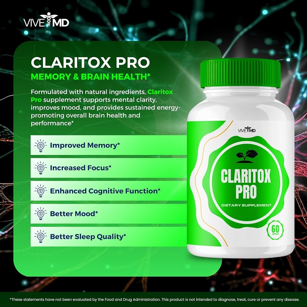 VIVE MD Claritox Pro Vertigo Support Supplement - 60 Capsules - image 4