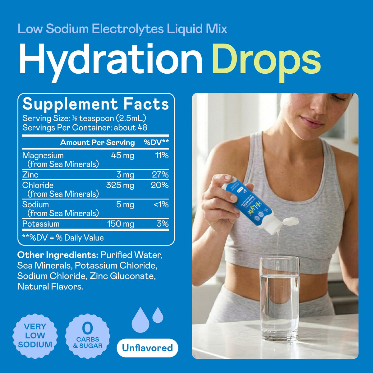 Hi-Lyte Low Sodium Electrolyte Supplement Liquid - 48 Servings - image 3