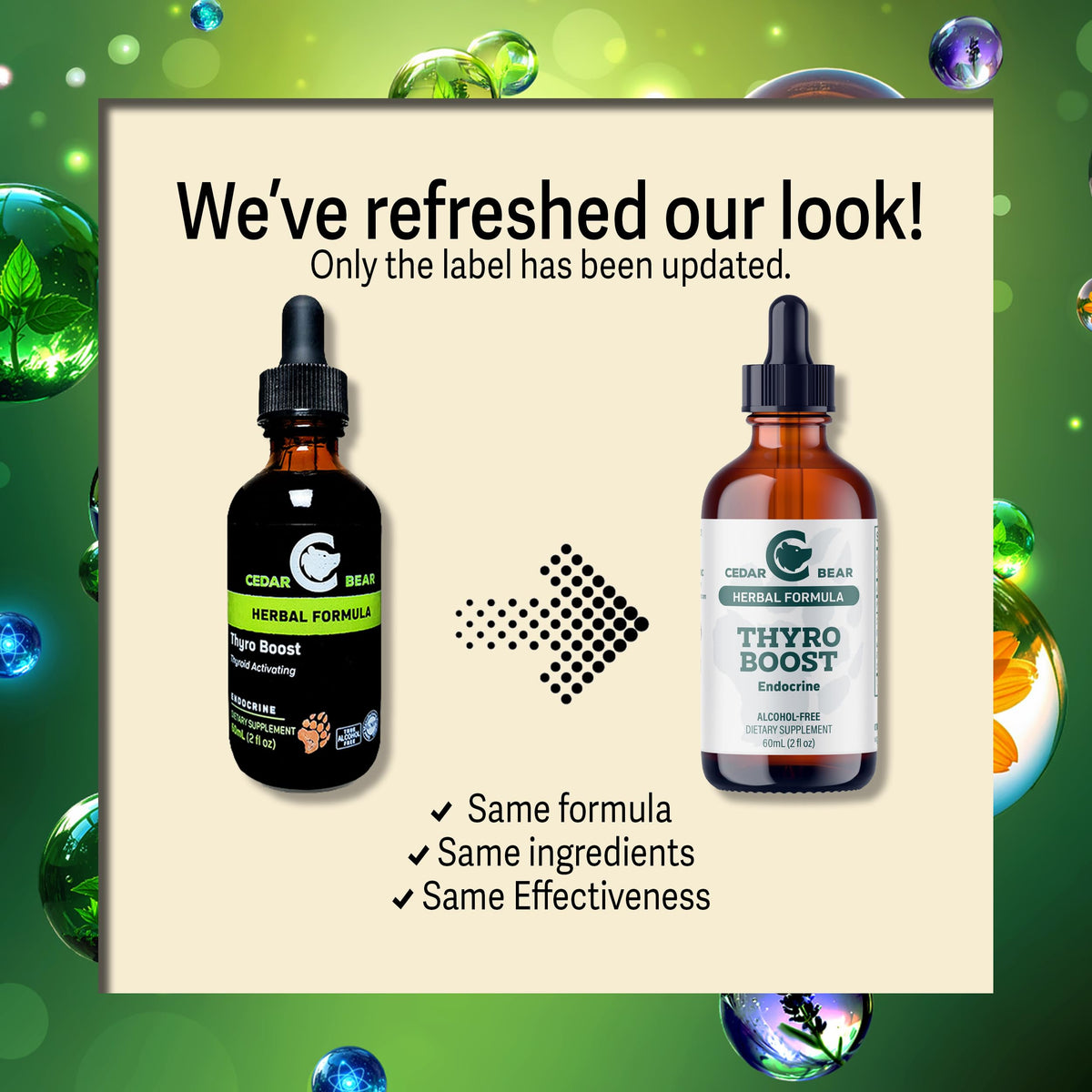 Cedar Bear Naturales Thyro Boost Liquid Herbal Supplement - 2 Fl Oz - image 3