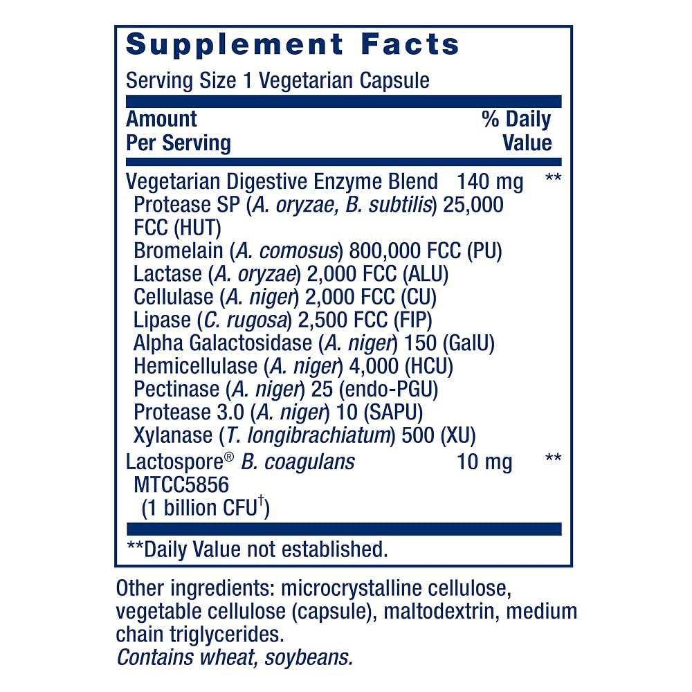 Life Extension Super Digestive Enzymes & Vitamin D3 - 60 Capsules - image 3