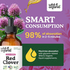 Wild & Organic Red Clover Supplement for Menopause - 4 fl oz - image 4