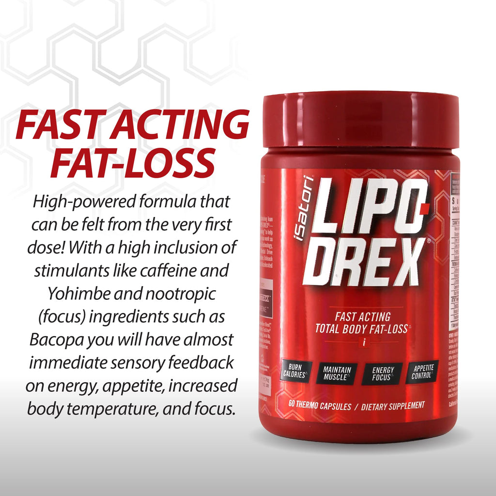 iSatori Lipo-Drex Maximum Strength Fat Loss Thermogenic - 60 Capsules - image 7
