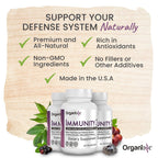 Organixx Immunity 3 Vitamin C, Zinc & Elderberry - 60 Capsules - image 5