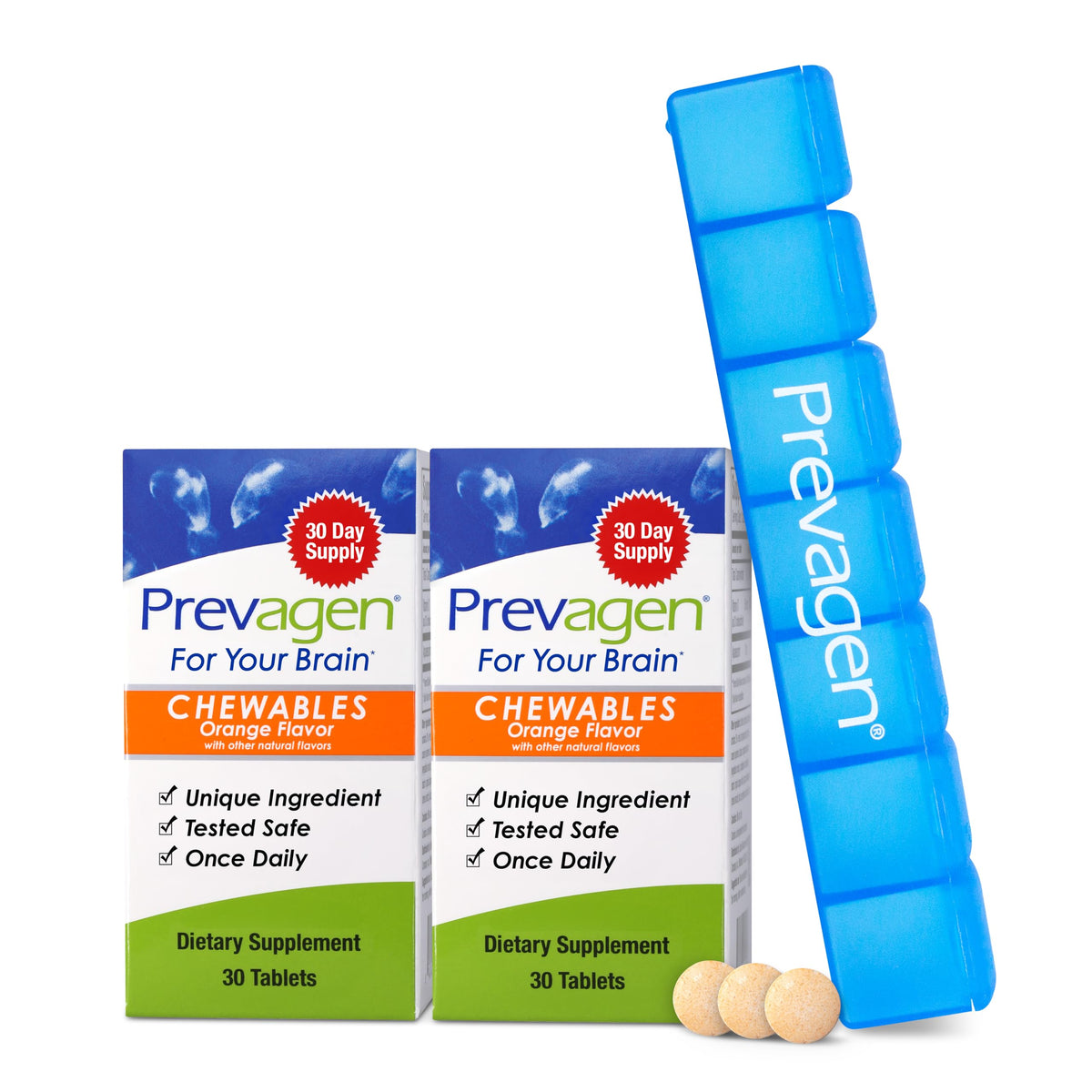 Prevagen Regular Strength Orange Chewables Brain Supplement - 60 Count