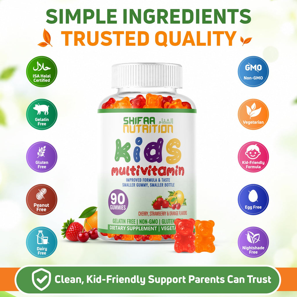SHIFAA NUTRITION Halal Kids Multivitamin Gummies - 90 Count - image 5