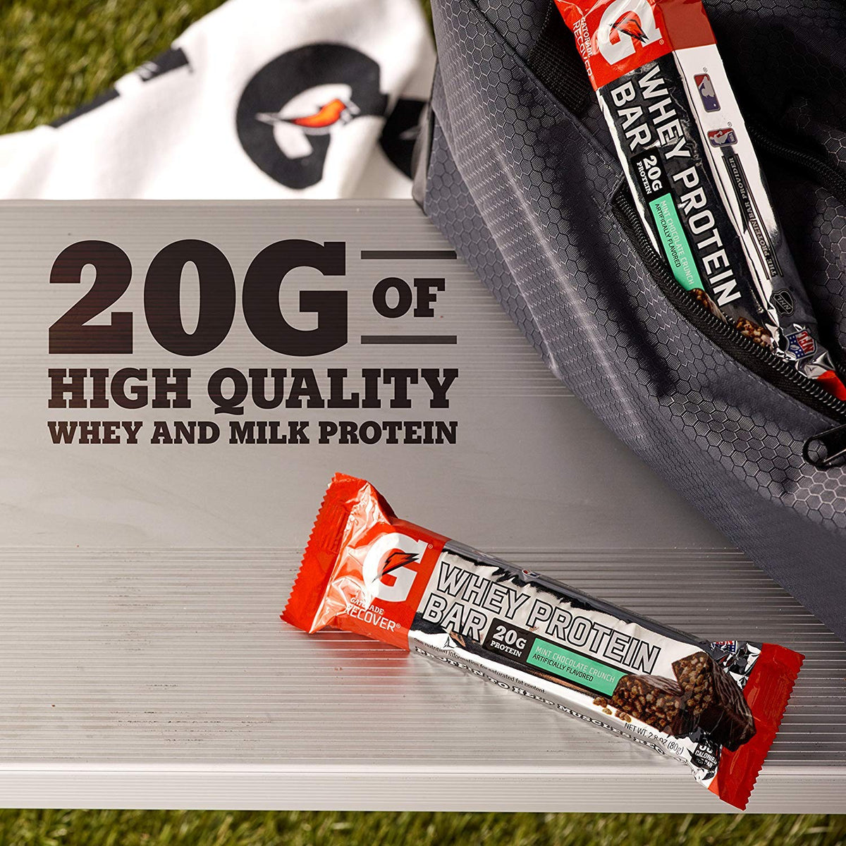 Gatorade Whey Protein Recover Bars Mint Chocolate Crunch - 12 Count - image 5