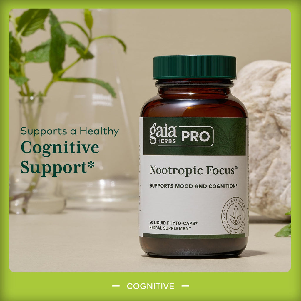 Gaia Herbs PRO Nootropic Focus Brain Health - 40 Vegan Capsules - image 3