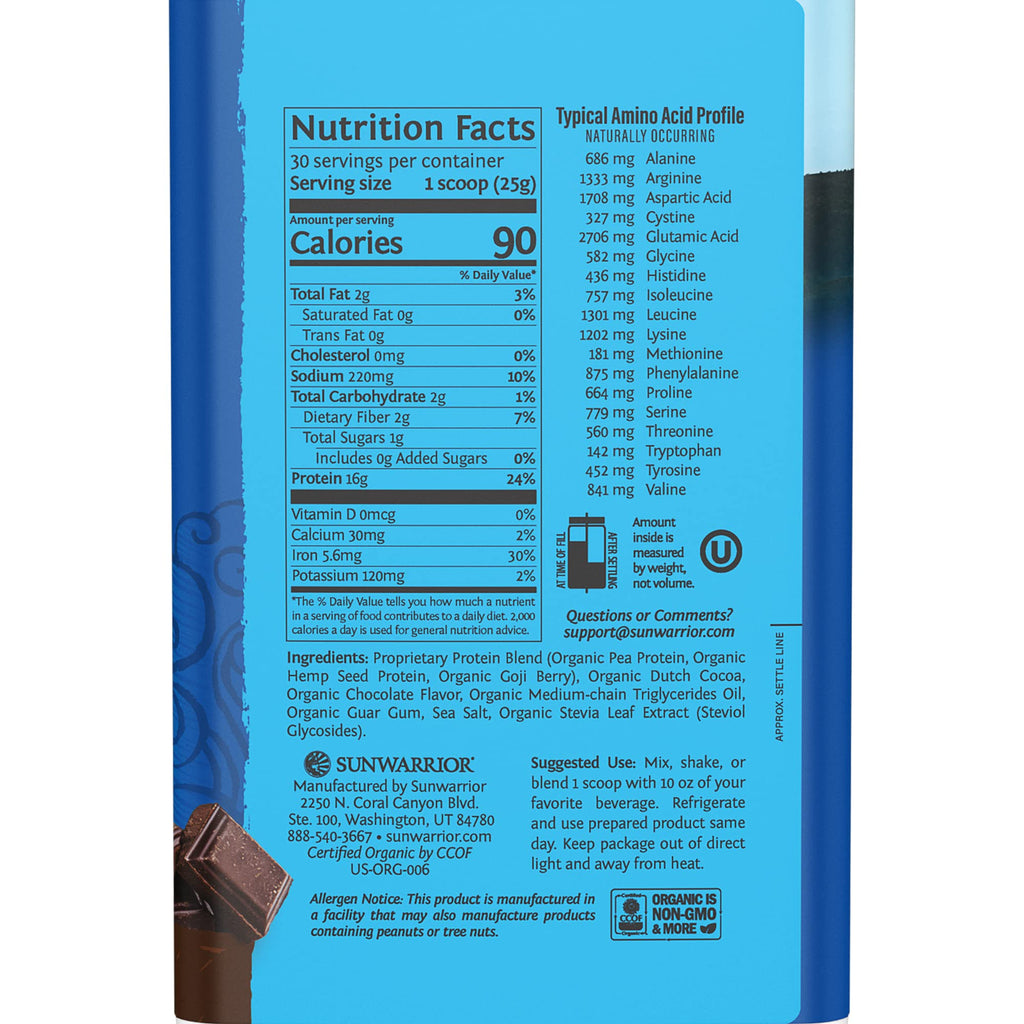 Sunwarrior Sunwarrior Warrior Blend - Organic Vegan Plant Protein