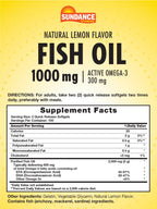 Sundance Fish Oil Softgels 1000mg Omega-3 - 200 Softgels - image 2
