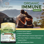 Sunergetic USDA Organic Immune Support Supplement - 90 Tablets - image 4