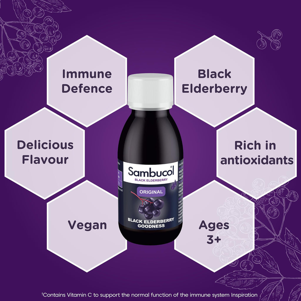 Sambucol Original Black Elderberry Extract Immune Support - 120ml - image 4