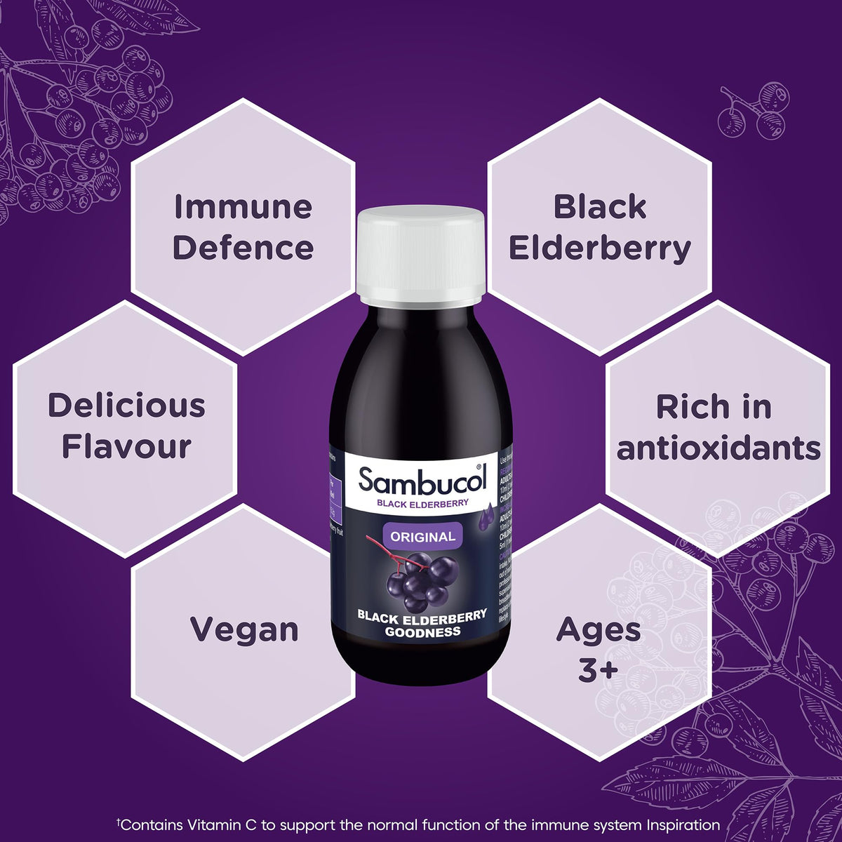 Sambucol Original Black Elderberry Extract Immune Support - 120ml - image 4