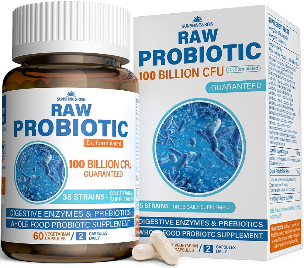 Sunshine & Rain Raw Probiotics for Women & Men