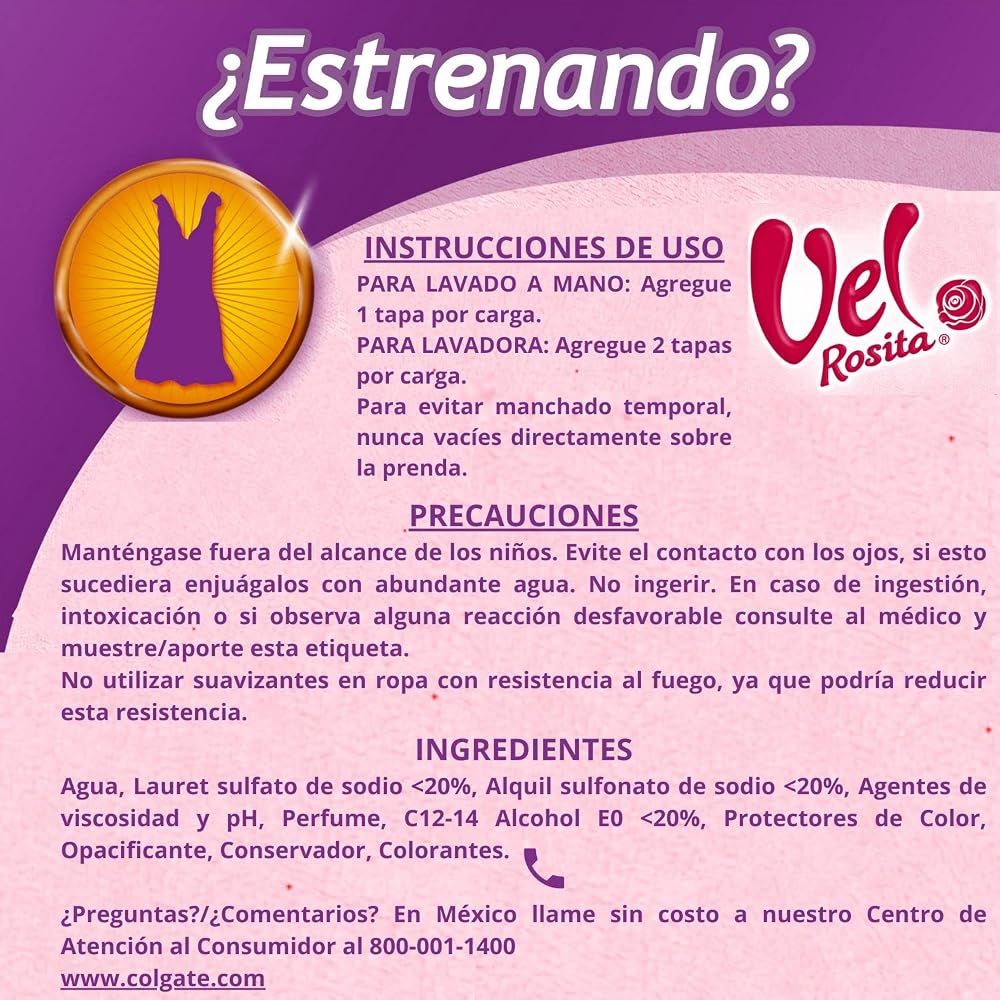 Vel Rosita Delicada Liquid Laundry Detergent - 450 ml - image 4