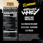 Mutant Hardcore Whey 100% Whey Protein Isolate Cookies & Cream - 5 lb - image 5