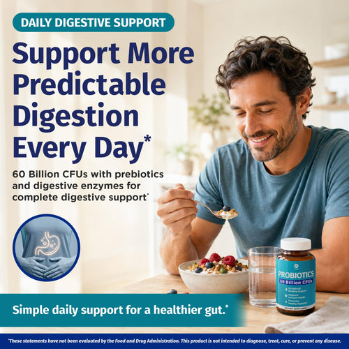 1 Body Probiotic 60 Billion with Prebiotics & Enzymes - 60 Vegan Caps - image 2