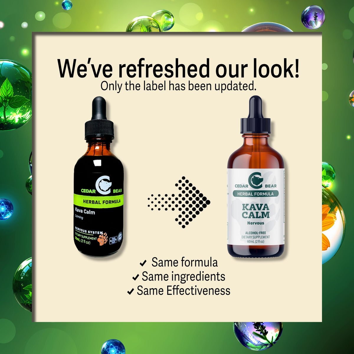 Cedar Bear Kava Calm Liquid Herbal Supplement