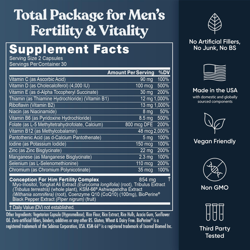 Eu Natural Conception Fertility Prenatal Vitamins