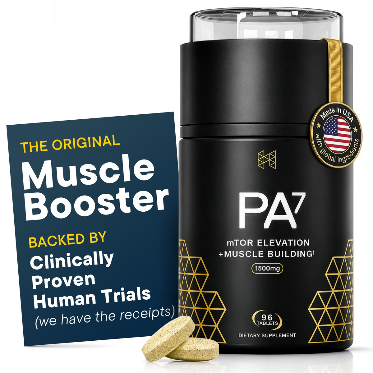 HPN PA(7) Phosphatidic Acid for Muscle & Strength - 96 Tablets