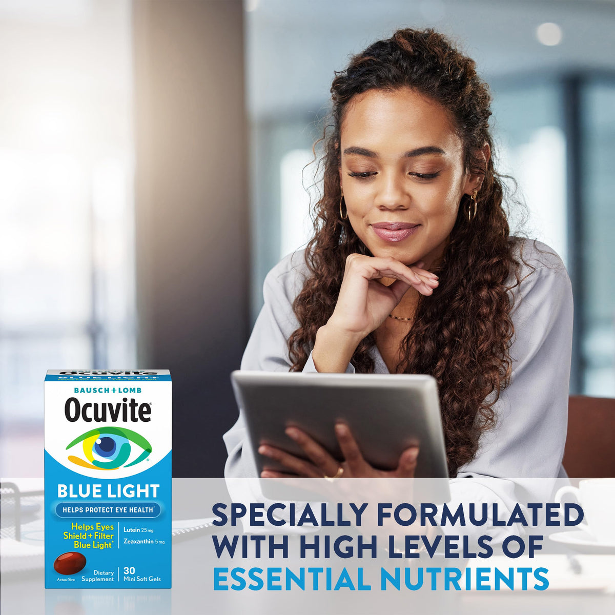 Ocuvite Blue Light Eye Vitamins Lutein & Zeaxanthin - 30 Softgels - image 5