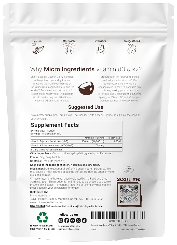 Micro Ingredients BA MI Vitamin D3 K2 10000IU Parent