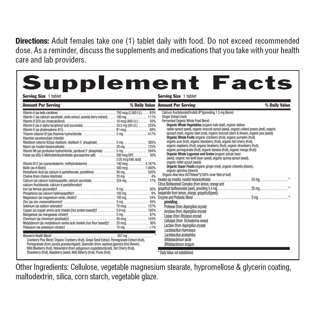 Country Life Core Daily 1 Women's Multivitamin with Iron - 60 Tablets - image 8