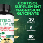 Satoomi - Cortisol Supplement & Magnesium Glycinate - 60 90 150
