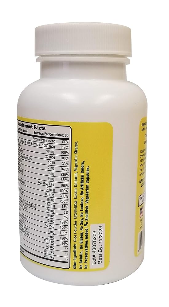K Free Daily Multivitamin - No Vitamin K - 60 Capsules - image 4