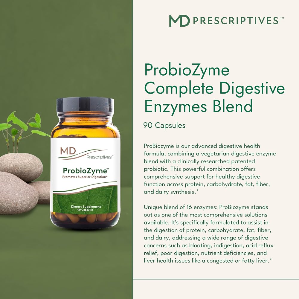 MD Prescriptives ProbioZyme Vegetarian Digestive Enzymes - 90 Capsules - image 3
