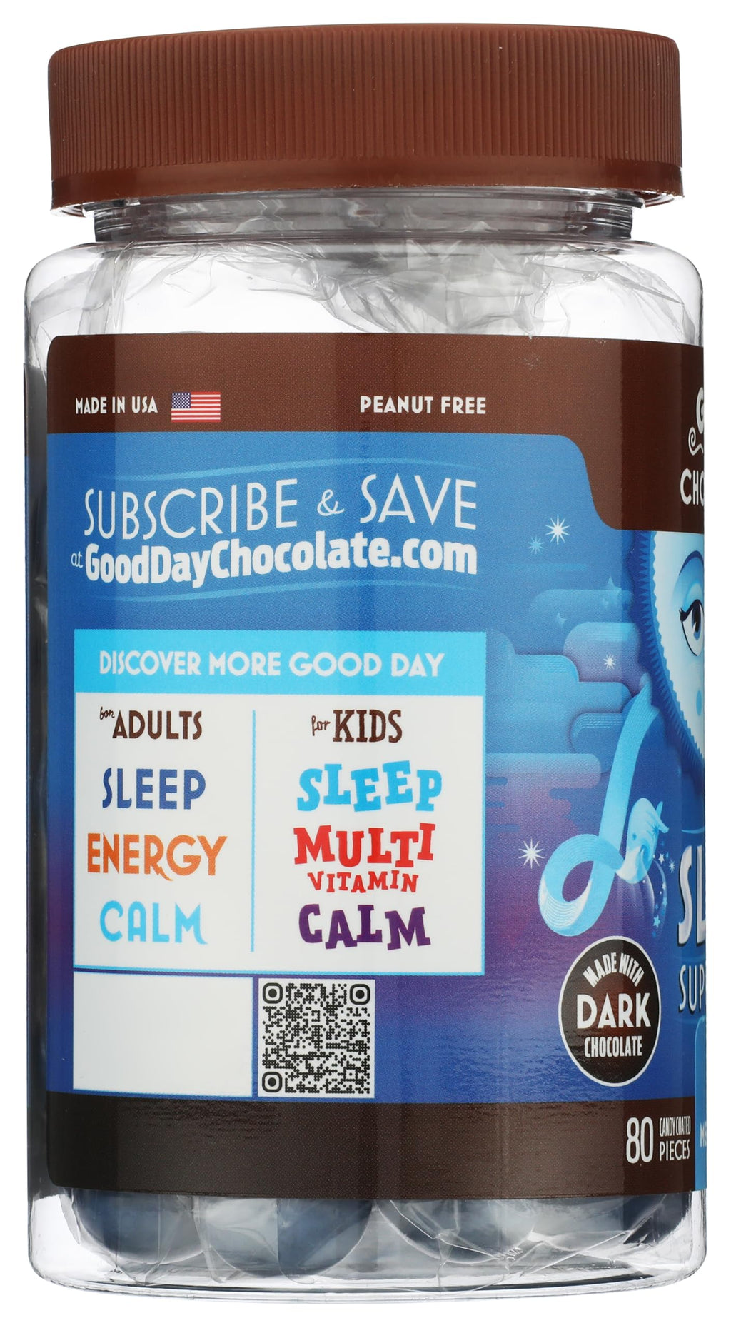 Good Day Chocolate Melatonin 1 mg Sleep Aid - 80 Chewables - image 4