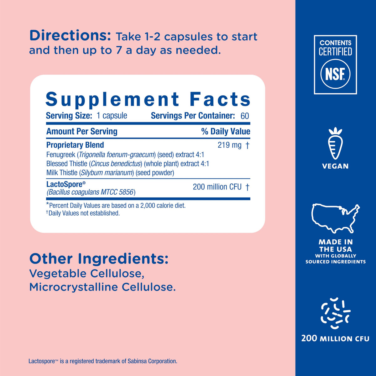 Mommy's Bliss Postnatal Lactation Support with Probiotics - 60 Capsules - image 5