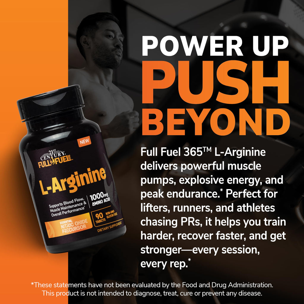 21st Century Full Fuel 365 L-Arginine 1000mg - 90 Tablets - image 5