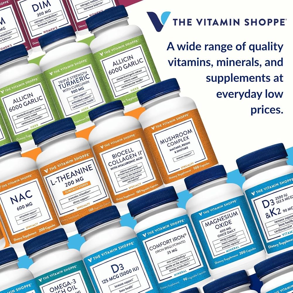 The Vitamin Shoppe Vitamin D3 2500 IU & K2 90 MCG - 60 Capsules - image 9